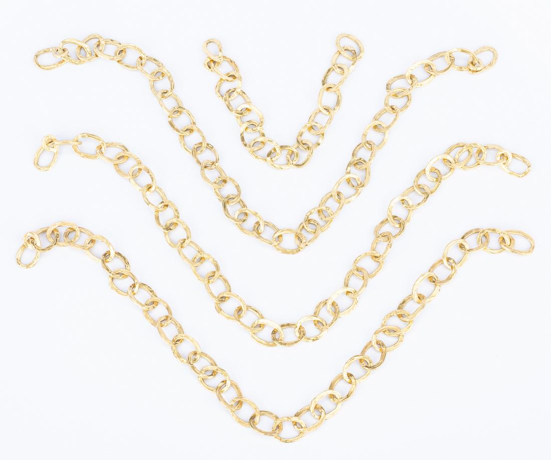 18k Gold Chain Necklace Set, 240 grams - Image 7 of 10