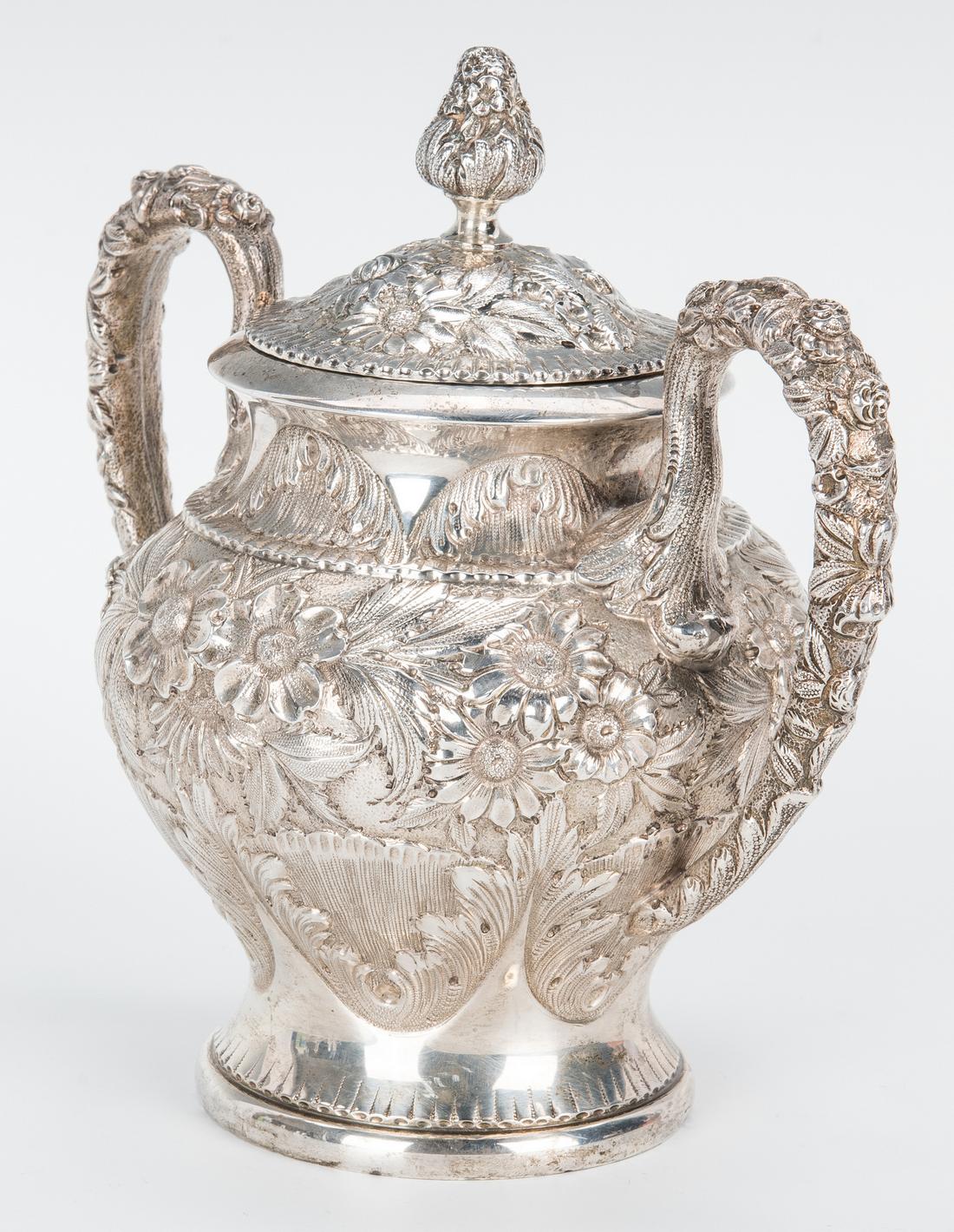 3 Pc. Kirk Repousse Silver Tea Set & more - Image 10 of 41