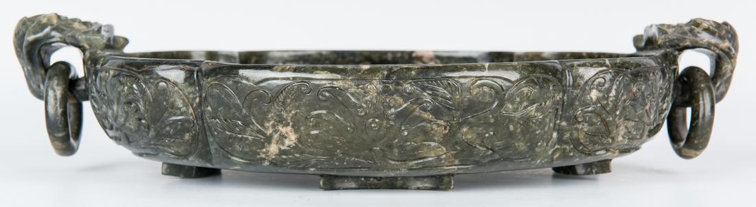 Chinese Spinach Jade Marriage Bowl - Image 10 of 14