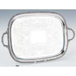 English Sterling Serving Tray, 108 oz by Barker Bros.