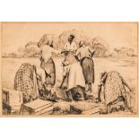 Alfred Hutty Drypoint Etching