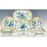 9 Hermes Paris Toucans Pattern Porcelain Items