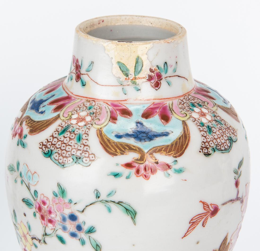 4 Famille Rose Export Porcelain Vases - Image 21 of 21