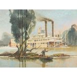 Jack Woodson Steamboat Oil Painting