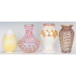 2 pcs. Durand Art Glass, 2 Moorish Crackle Vases