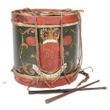 George III Regimental Drum and sticks