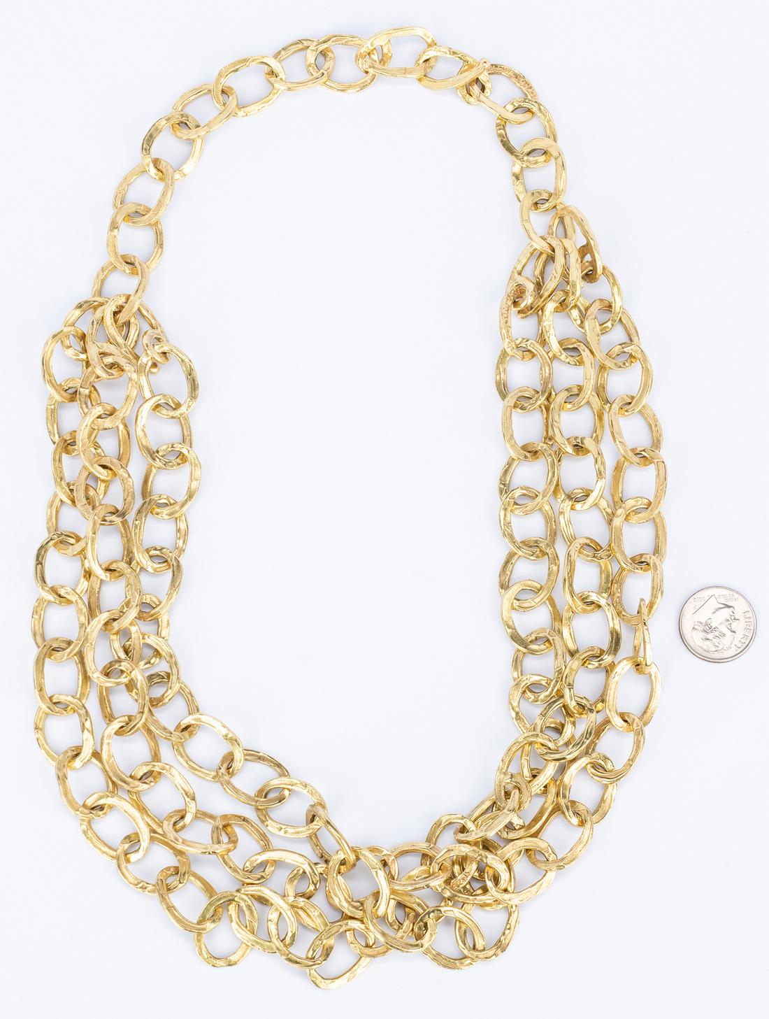 18k Gold Chain Necklace Set, 240 grams - Image 4 of 10