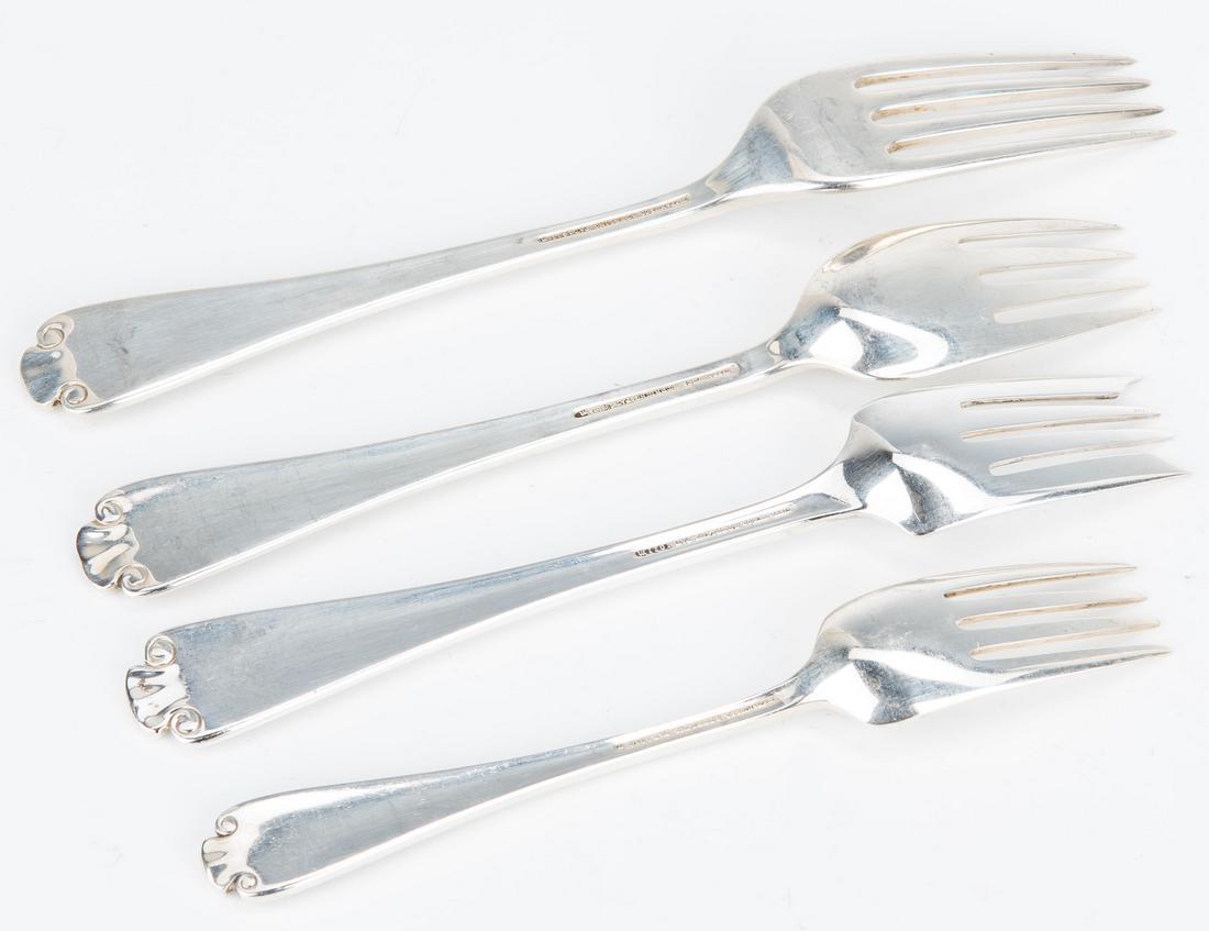 Tiffany Sterling Flatware, Flemish Pattern, 75 Pcs. - Image 18 of 19