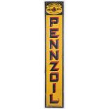 Pennzoil Enameled Advertising Sign