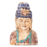 Polychrome Painted SE Asian Head