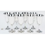 8 Wallace Sterling Silver Goblets