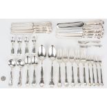 79 pcs. Wallace Nile Pattern Sterling Flatware