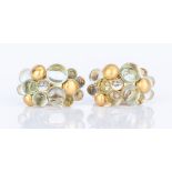 Lalaounis Bead Gold Ball Hoop Earrings