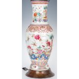 Chinese Famille Rose Lamp, Precious Objects