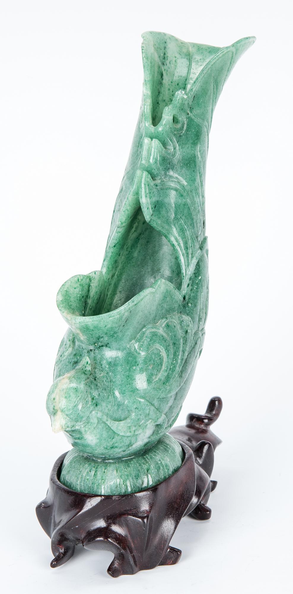 Jade Brush Holder, 2 Hardstone Figurals and Stone - Image 25 of 30