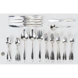 30 pcs. Reed & Barton Lark Pattern Sterling Silver Flatware