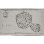 Tahiti. A Jacques Bellin map, Carte De L'Isle De Taiti, Par Le Lieutenant J Cook, 1769, unframed,