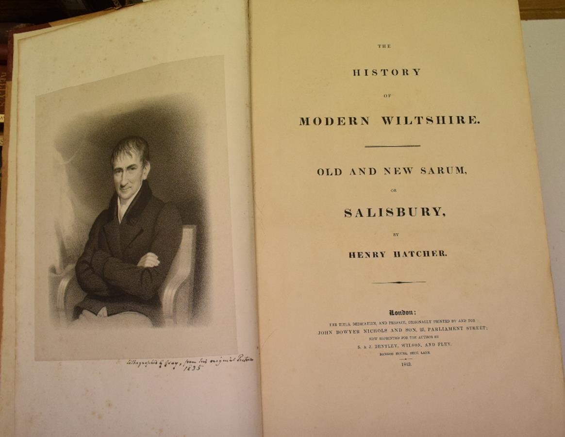 Hatcher (Henry) The History of Modern Wiltshire, ex libris C B B Smith-Bingham, cloth spine,