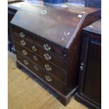 A George II mahogany bureau, 107 cm wide