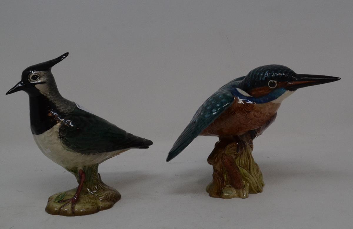 A Beswick Lapwing, 1st version, 2416A, and a Kingfisher, 2371, both gloss (2)