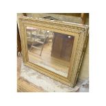 A large gilt wall mirror, 148 cm wide