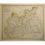 Surrey. A John Heywood map, A Map of Surry, Engraved from an Actual Survey with Improvements, 36.5 x