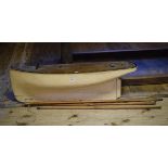 An early 20th century pond yacht, 106 cm long Report by GH Crazing to deck varnish and various