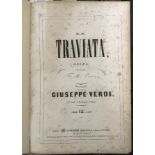 Bound sheet music: Verdi (Giuseppe) La Traviata, some foxing