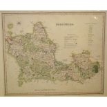 Berkshire. A coloured map, Berkshire, mounted, 35 x 41.5 cm, another coloured map, Essex, mounted,