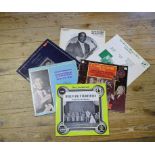 An extensive collection of jazz and blues vinyl records, a small group of related books, assorted