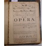 Bound sheet music: Corelli (Arcangelo) His Fifth Opera, circa 1740, London