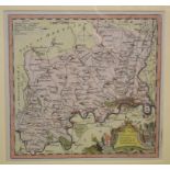 Middlesex. A Thomas Kitchin coloured map, Middlesex, Drawn from an Accurate Survey, mounted, 19.5