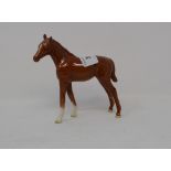 A Beswick Foal, Larger Thoroughbred Type, 1st version, chesnut, 1813, leg glued, gloss Report by