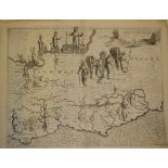 Surrey, Sussex and London. A Michael Drayton/William Hole allegorical map, of the area around