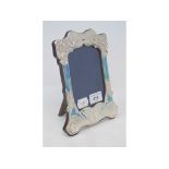 An Art Nouveau style silver strut photograph frame, 21 cm high Modern