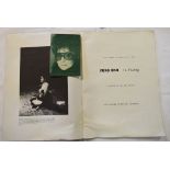 A Yoko Ono signed photograph, with dedication, dated 90, and a Yoko Ono catalogue (2)