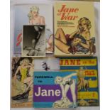 Jane of the Daily Mirror interest: assorted signed photographs, volumes and ephemera