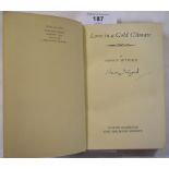 Mitford (Nancy) Love in a Cold Climate, 1st edition, signed, lacking DW, London 1949