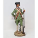 A Royal Doulton Art Sculpture Williamsburg Soldiers Of The Revolution limited edition figure,
