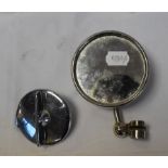 An Alvis TD 21 chrome petrol cap, a rear view mirror, other accessories, and a Lucas B90 magneto (
