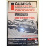 An original Guards Motor Show 200 Brands Hatch (Sunday 29th October) poster, and the accompanying