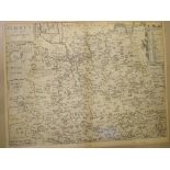 An album of maps and engravings, including Blome, Morden, Lodge, Ramble and others, including