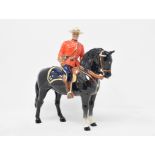 A Beswick Canadian Mountie, black, 1375, gloss