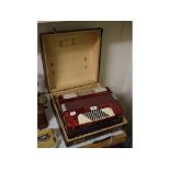 A Galotta piano accordion, cased