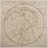 Southern Hemisphere. A Bellin map, Carte De L'Hemisphere Austral, Montrant Les Routes Des
