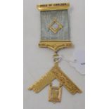 A 15ct gold Masonic medallion, with enamel decoration Report by NG Approx. 23.2 g (all in) Only