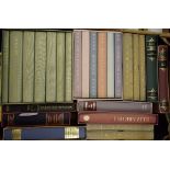 Assorted Folio Society volumes, including Charlotte, Emily & Anne Bronte The Complete Novels, Benson