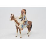 A Beswick Mounted Indian, 1391, gloss