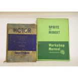 LOT WITHDRAWN: A Brown Brothers Motor catalogue (1954 No514), a Sprite Mk II-III and Midget Mk