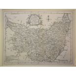 Suffolk. A Thomas Kitchin map, A New Map of the County of Suffolk, mounted, 20.5 x 26.5 cm, a John